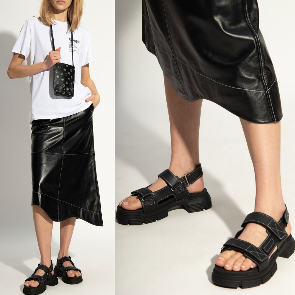 Ganni Black Sandals
